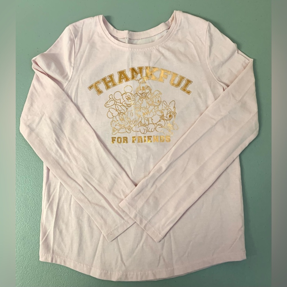Disney Blush Tee with Gold Graphics